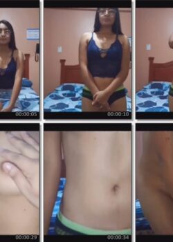 Flaca De Lentes Desnudándose en Casting - Video 1